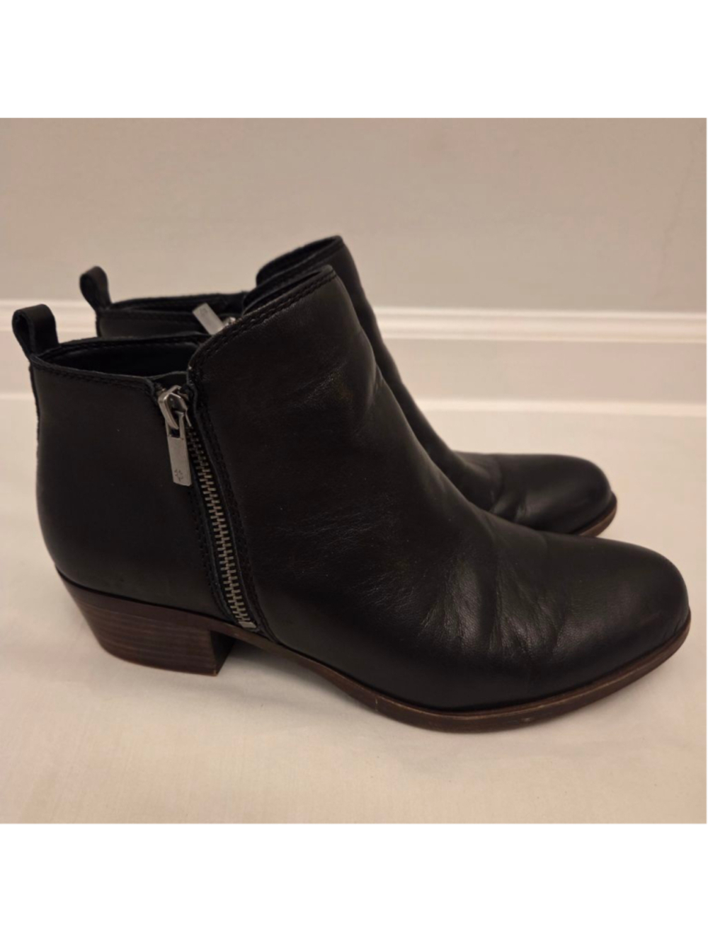ucky Brand Black Ankle Boots Size 8.5